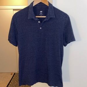🍃 H&M Slim Fit Navy Polo Shirt